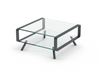 Double O Square sidetable coffee table (30cm high)from Dutch Designer Frans van Rens. 100% Holland Handmade